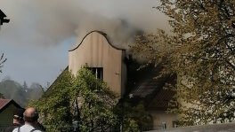 Pożar domu w Wieliczce